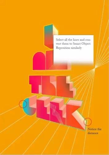 آموزش پوستر تایپوگرافی سه بعدی